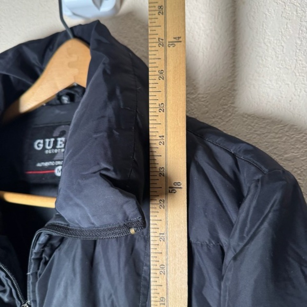 Guess Outerwear Womens Puffer Jacket Black Down Filled Full Zip Winter Coat M - Picture 4 of 7